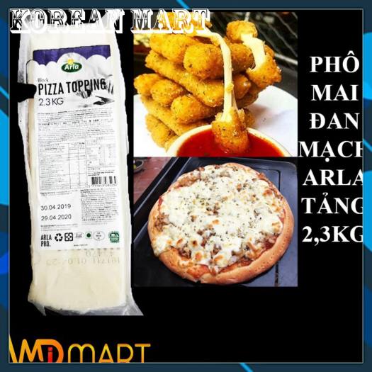 Phô mai Mozzarella Pizza Toping tảng 2,3kg