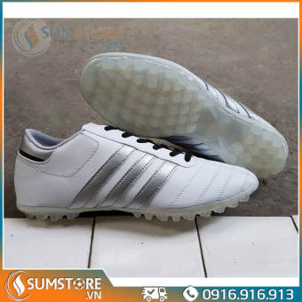 Giày Đá Bóng Nam Thể Thao Winbro 3 Sọc Trắng Mới - Giày Đá Banh Đẹp 2020 (Đã Khâu Đế + Tặng Kèm Vớ)