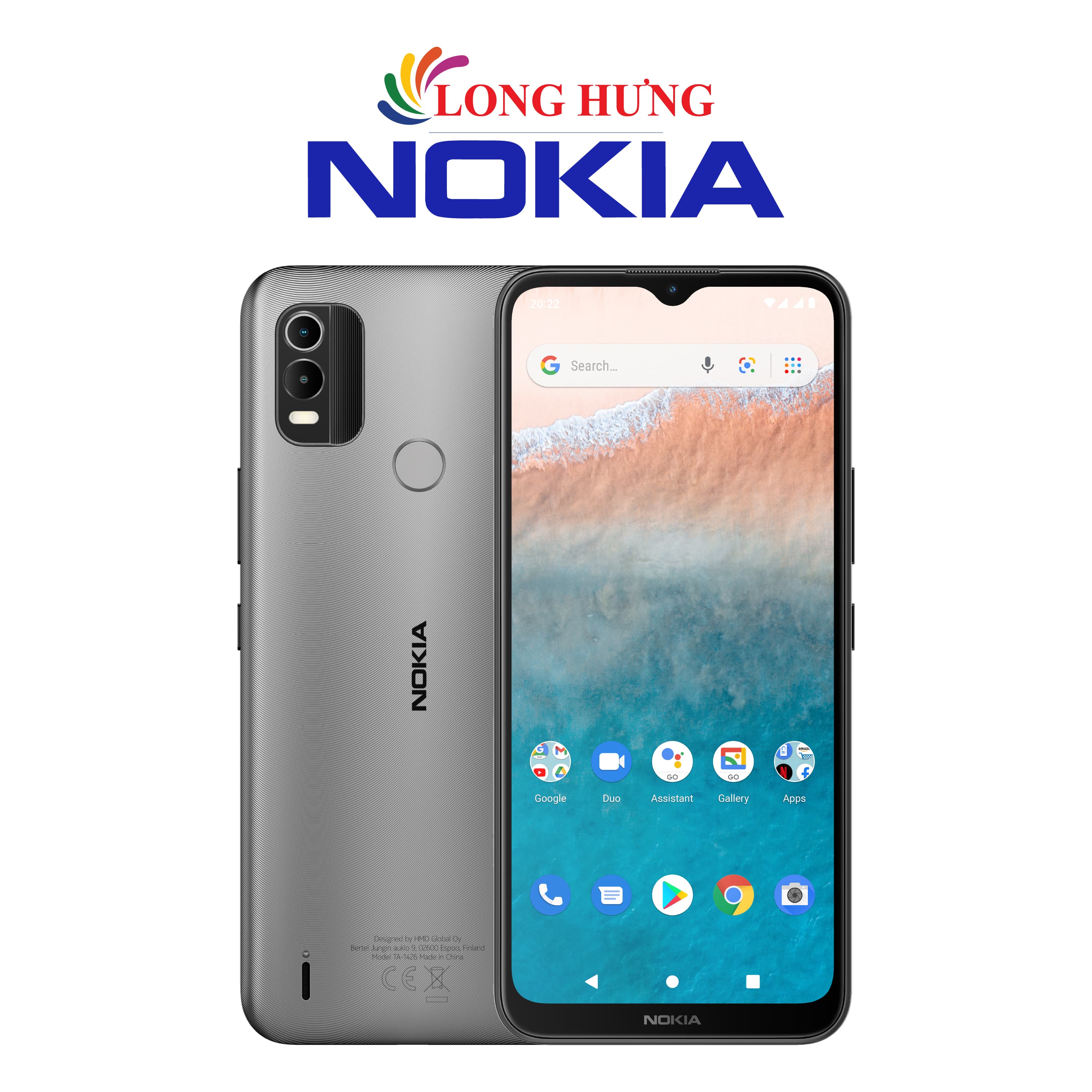 Điện thoại Nokia C21 Plus  - Hàng chính hãng - Màn hình lớn, viên pin trâu, hiển thị rõ nét