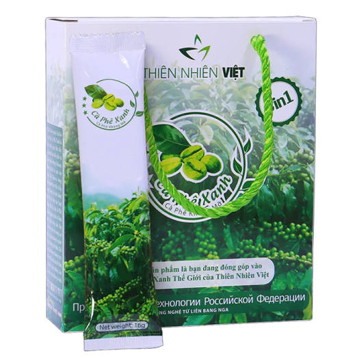 CAFE XANH HỘP 10 GÓI x 16GR - Bách hóa online - Đồ uống - Cà phê - Cà phê 3 trong 1 - Sức khỏe - Sắc đẹp - Tăng, giảm căn - Thực phẩm chức năng - Đồ ăn - Cà phê thiên nhiên - Đồ uống giảm căn - Spa - Thẩm mỹ - Thực phẩm - Chăm sóc da