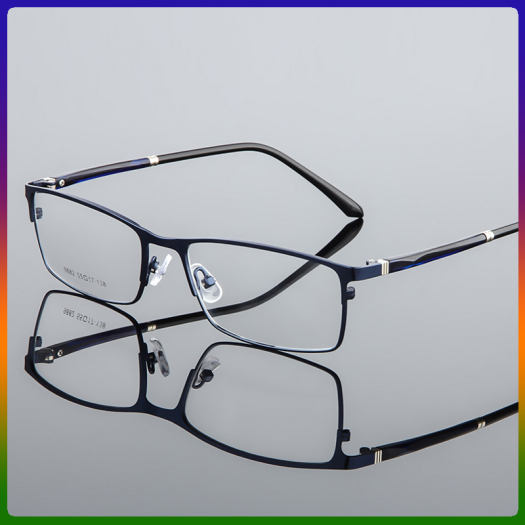 Gọng Kính Mắt Doanh Nhân Kính Cận Thị Siêu Mỏng Thời Trang Chất Lượng Cao Hình Chữ Nhật Bằng Kim Loại Cho Nam Với Thể Thay Thế Ống Kính, Phụ Nữ Quà Tặng