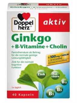 Viên uống bổ não Ginkgo + B Vitamine E, Cholin Đức