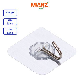 Set 10 móc dán trong Suốt siêu Chịu Lực- Dính Tường Treo Đồ Nhà Bếp Nhà Tắm Phòng Ngủ - KAIZO MART