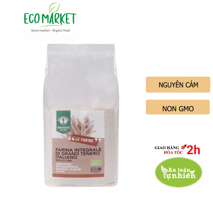 Bột Mì Nguyên Cám Hữu Cơ 1kg ProBios Organic WholeMeal Wheat Flour