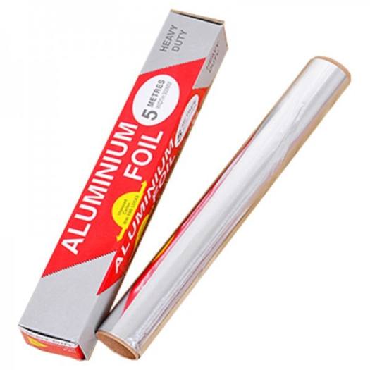 Cuộn Giấy Bạc Gói Thức Ăn Tiện Dụng, Giấy Bạc Bọc Thực Phẩm, Nướng Thịt Với Chất Liệu Nhôm Lá Mỏng Với Đặc Tính Giữ Nhiệt, Chịu Được Nhiệt Độ Cao