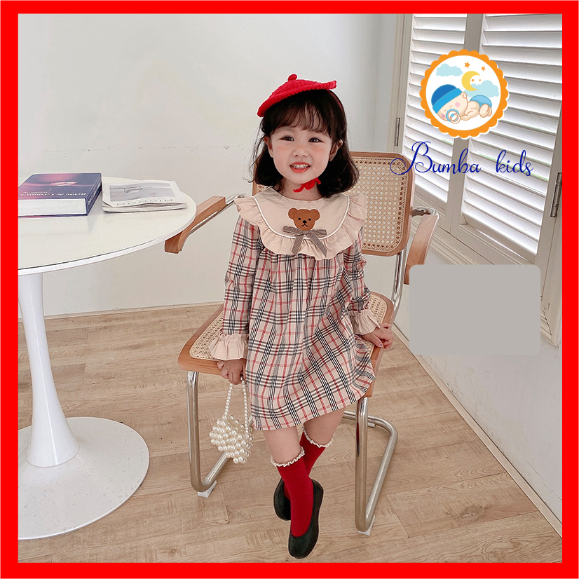 Váy cho bé gái mùa thu đông 2018 mùa đông trẻ em Hàn Quốc cộng với nhung  dày trẻ em mùa đông cổ cao đầm đồ trẻ em  Tàu Tốc Hành 