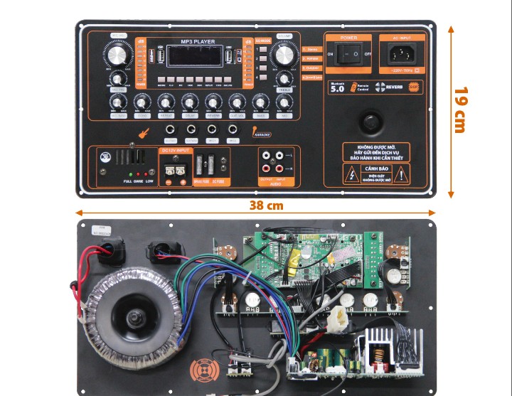 MẠCH LOA KÉO V212HE DSP REVERB MID PHIÊN BẢN 2022