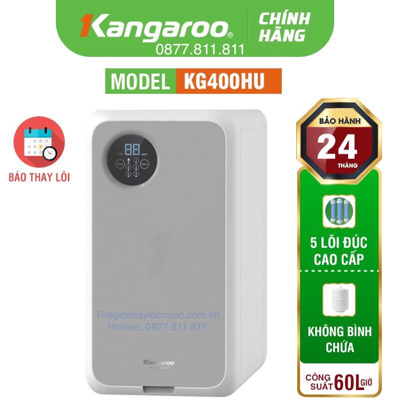 Máy lọc nước kangaroo hydrogen kg400hu - có lắp đặt