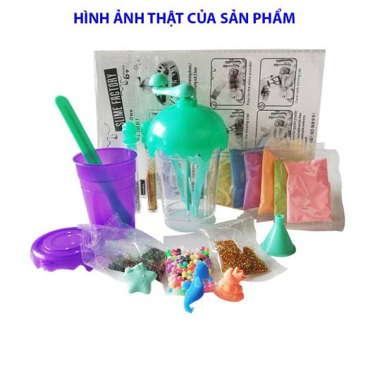 Kit Làm Slime Sắc Màu Vui Nhộn - Bộ Đồ Chơi Slime Mây Cầu Vồng An Toàn Cho Bé - Smarthome Toys