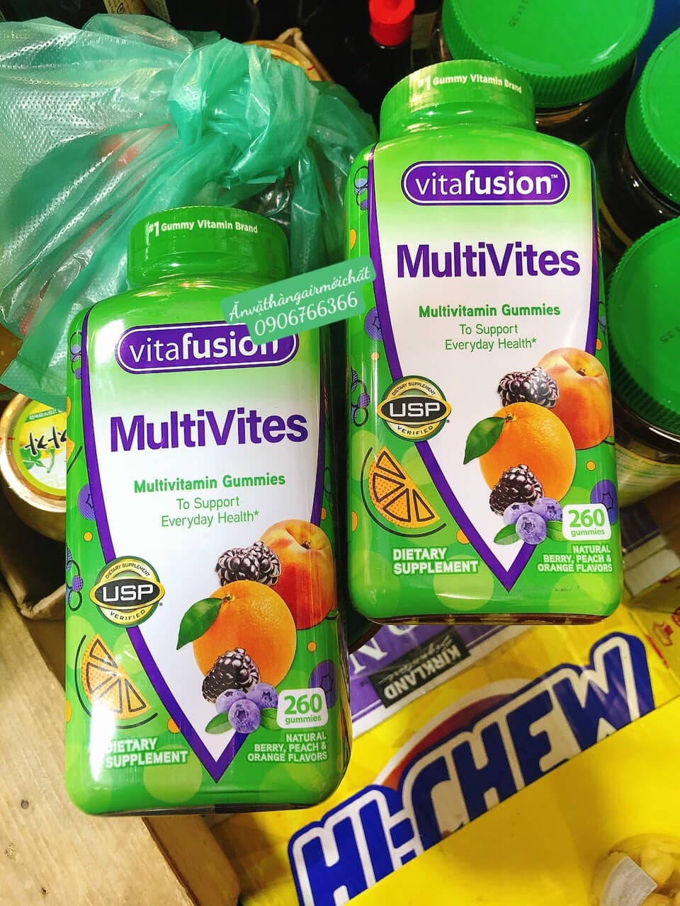 Kẹo dẻo bổ sung vitamin vitafusion multivites 260 viên