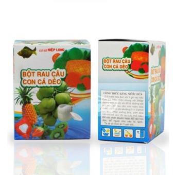 Bột thạch rau câu con cá dẻo Hiệp Long (Hộp 12 gói)