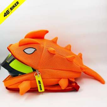 Balo khủng long xanh biển dễ thương vải lưới,vải nhung