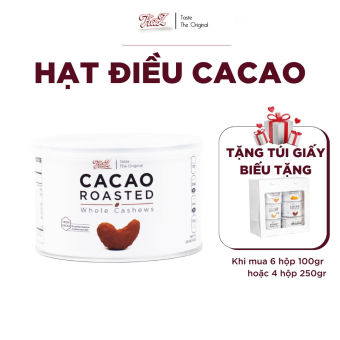 Hạt Điều Cacao Kaz 250g, 100g - Cacao Roasted Cashews