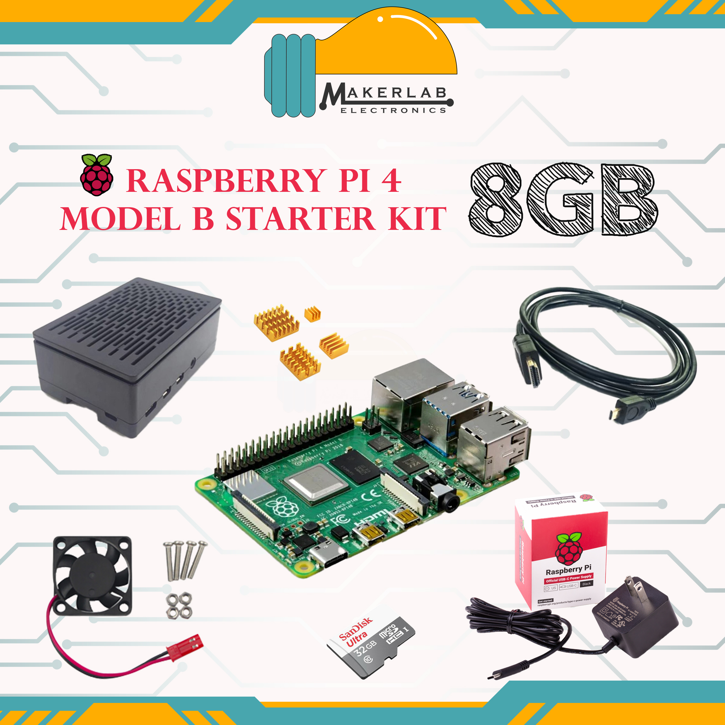 Raspberry Pi 4 Model B - 8GB RAM - OKdo