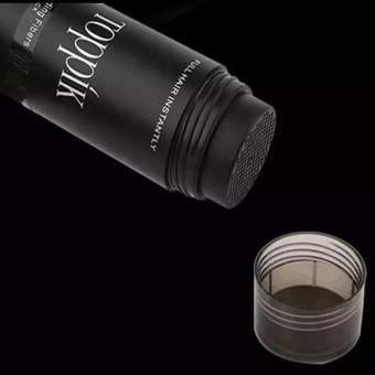 Bột phủ làm dày tóc toppik hair màu đen, Giải Pháp Che Khuyết Điểm Tóc Đầy Đặn Dày Đặc Hơn Làm Dày Bột