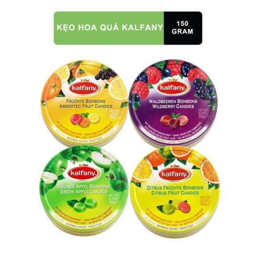 Kẹo Ngậm Trái Cây Kalfany Nhiều Vị - Nhập Khẩu Từ Đức hộp 150gram