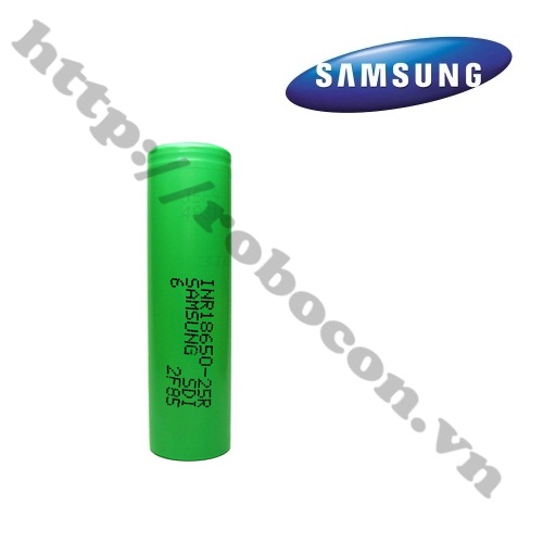 Pin samsung 18650 25r 2500mah dòng xả 20a chính hãng