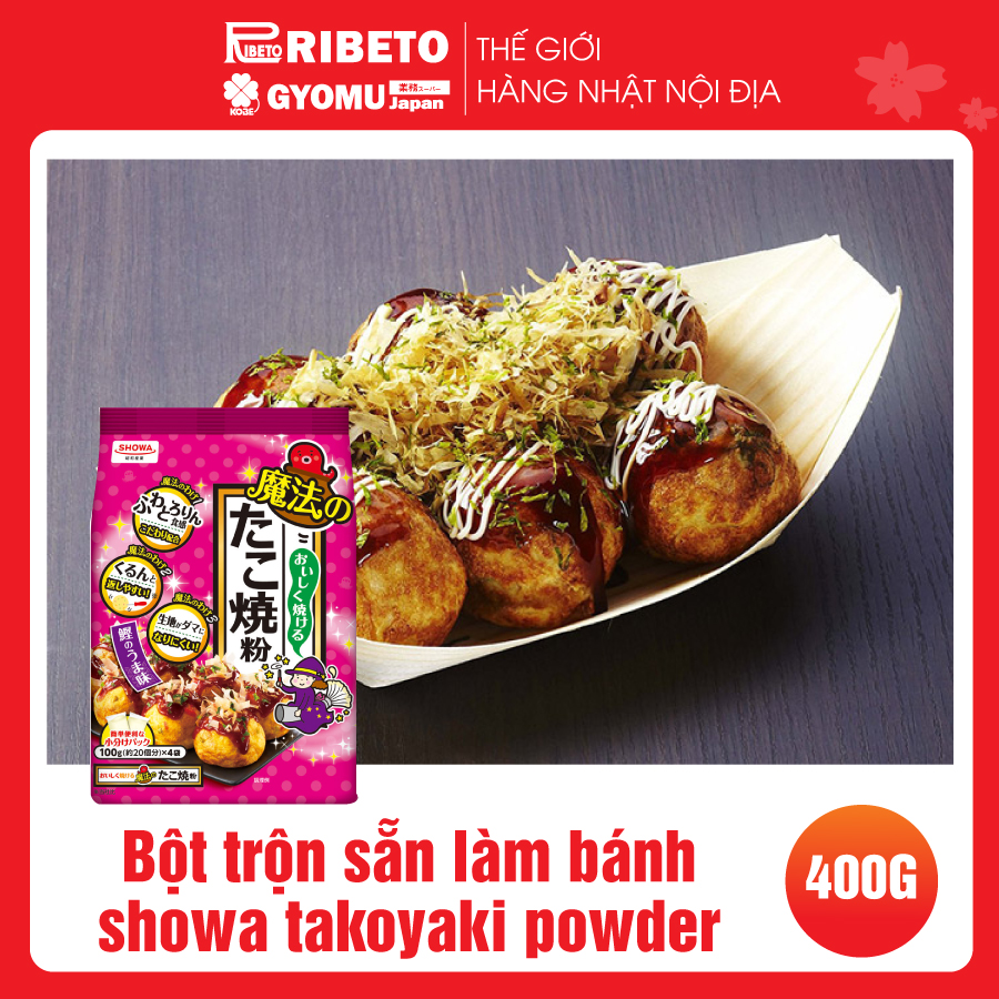 Bột trộn sẵn làm bánh Showa Takoyaki Powder