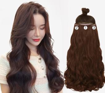 Tóc giả nữ kẹp 2 phím phồng set 3 cái, kẹp phím phồng 55cm