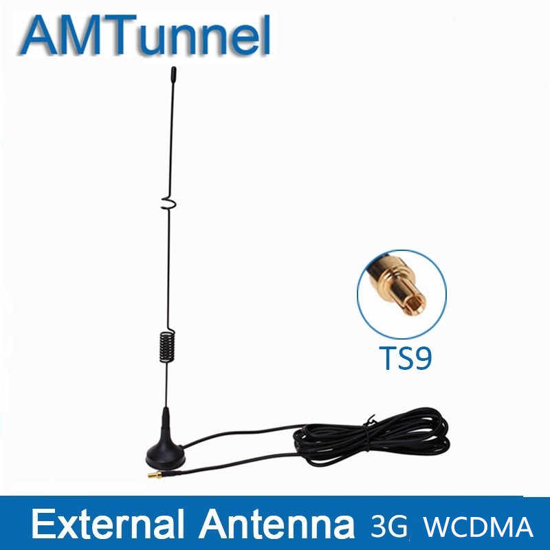 Anten thu sóng 3G/4G chuẩn TS9 15dB đực chuyên dụng cho bộ phát Wifi 3G/4G dài 3 mét.