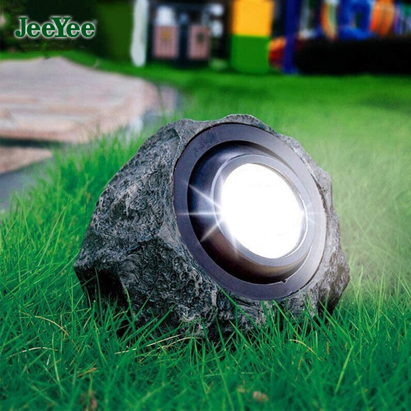 JeeYee Solar Led Outdoor Solar Light Solar Simulation Stone Lamp Outdoor