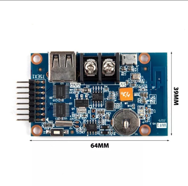 Card hd wf1 - mạch điều khiển led ma trận full mau