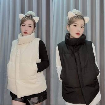 Áo Phao Lông Vũ Mùa Đông Xuân Thu Áo Gile Áo Ba Lỗ Áo Phao Mẫu Ngắn Không Tay Mẫu Mới 2023 Cho Nữ Áo Khoác Gile