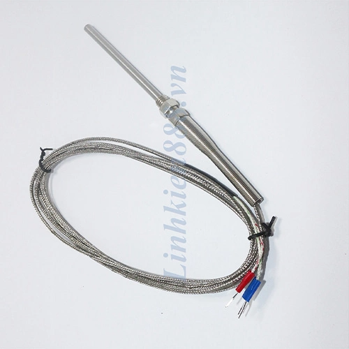 Cảm biến nhiệt độ kiểu k m8 đầu dò 7cm hai dây cáp 3m
