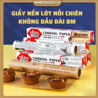 8M Giấy Dầu Dụng Cụ Nướng Bánh Thực Phẩm Bánh Burger Khoai Tây Chiên Bao Cookie Oilpaper Bao Bì Giấy Tờ Dụng Cụ Nhà Bếp