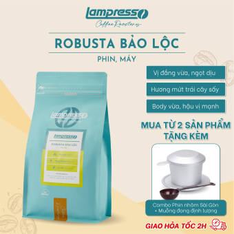 Cà phê Robusta Bảo Lộc đậm đà, đắng dịu - Lampresso Coffee