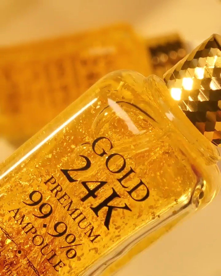 { Chính hãng} Rẻ vô đối- ( Hàn Quốc) Serum tinh chất vàng 24k The Rucy Premium 99% Ampoule 50ml