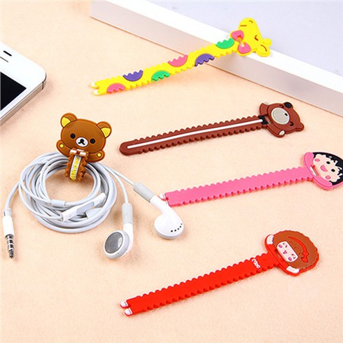 Dây quấn tai nghe cuốn quấn thu gọn cáp sạc dây sạc chống rối họa tiết hoạt hình cute giá rẻ