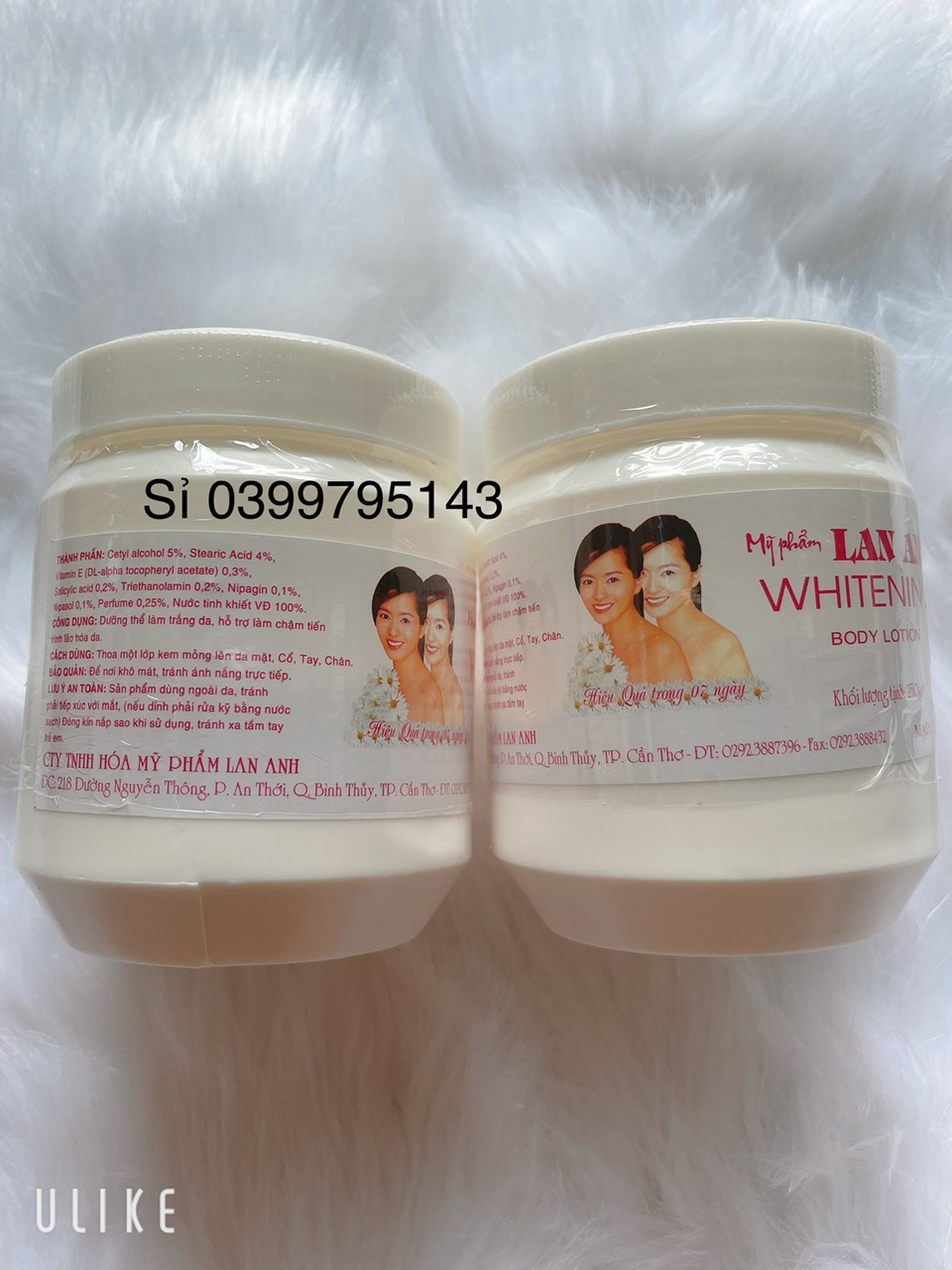 Combo 2 hộp kem trắng da body lan anh 250g ms 68