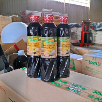 Nước tương đậu nành TAM'S 480.ml|Nước tương ADC foods với cốt tương MALAYSIA sử dụng chay mặn đều được, hương vị thơm ngon đến từ công TNNH ADC [thùng / 24 chai]