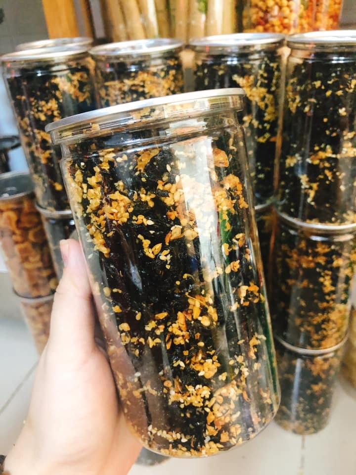 RONG BIỂN CHÁY TỎI (200gr) - Ăn Vặt Nhà Kiwi