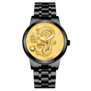 ภาพหน้าปกสินค้า[ส่งฟรีจากไทย]นาฬิกาผู้ชายสีทอง นาฬิกากันน้ำ นาฬิกาผู้ชาย นาฬิกา แฟชั่น นาฬิกาผู้ชาย​2020   นาฬิกาทหาร นาฬิกาชายเท่ๆ นาฬิกาหรูมังกนาฬิกากันน้ำนาฬิกาทองชาย ซึ่งคุณอาจชอบสินค้านี้