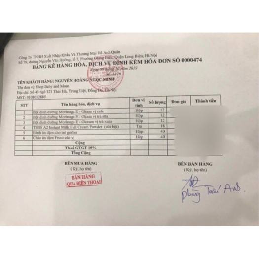 Sữa Morinaga Cho Bà Bầu 12 G-Nhật Bản