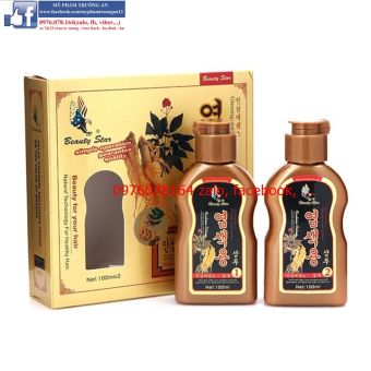 Dầu Gội Đen Tóc Beauty Star nhân sâm hàn quốc - hàng chính hãng