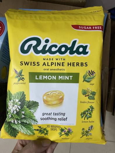Kẹo ngậm ho  Ricola của Mỹ