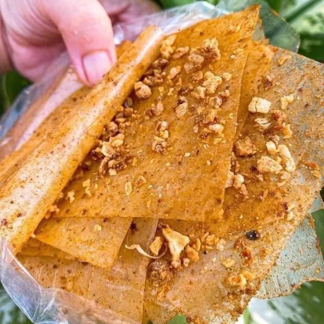 1 kg bánh tráng muối nhuyễn xì ke tỏi -đặc sản tây ninh
