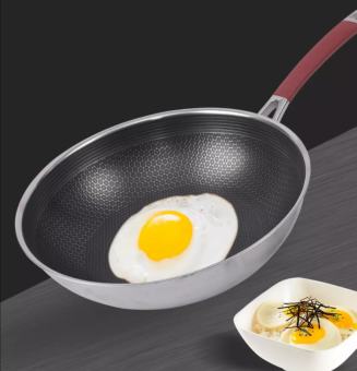 Chảo sâu lòng vân tổ ong kim cương siêu chống dính, siêu bền. Size 32 cm. Bảo hành 12 tháng. Dùng được cho bếp từ. (QK-275)