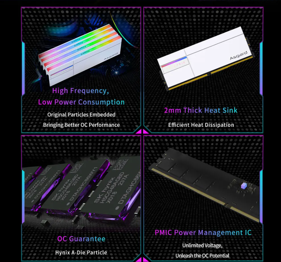 Asgard Valkyrie GEN 2 DDR5 2X16GB 32GB CL30 6000MHZ RGB DDR5 RAM