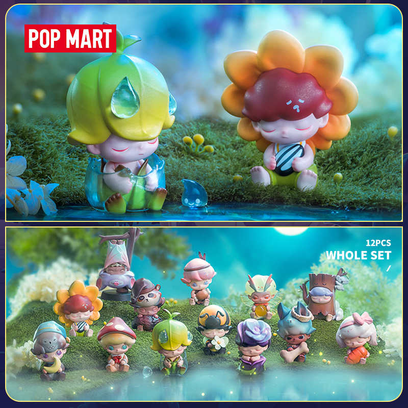 Pop mart đồ chơi mô hình dimoo bộ sưu tập hộp bí ẩn rừng xanh