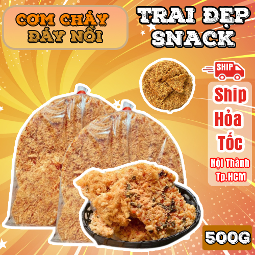 Cơm Cháy Đáy Nồi Chà Bông Trai Đẹp 500G