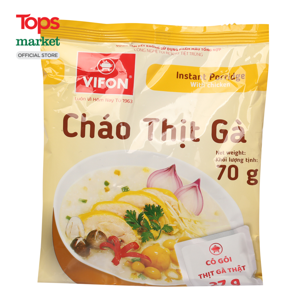 Cháo thịt gà vifon 70g - siêu thị tops market