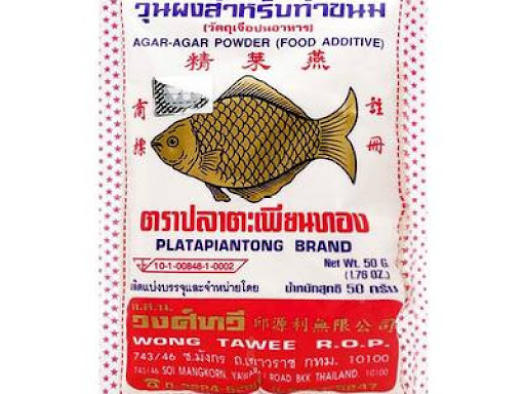 Bột thạch rau câu con cá Thái Lan 25gr và 50gr ( Hạt agar )
