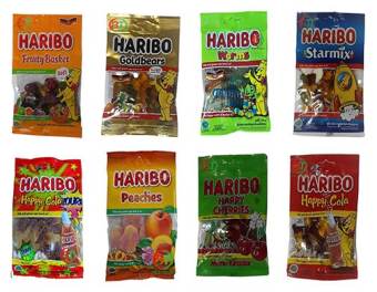 Kẹo dẻo hiệu Haribo ( nhiều vị) nhập khẩu từ Đức 80g