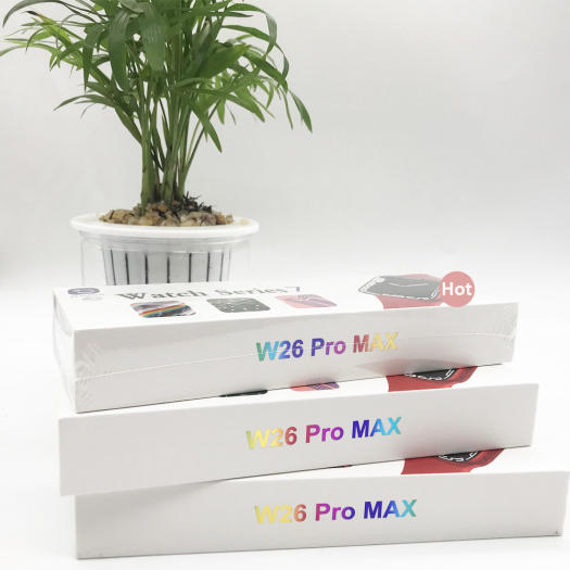 Đồng hồ thông minh W26+Pro Series7 điều khiển được bằng nút tròn hỗ trợ cài đặt hình nền  10 game full màn 44mm dùng cho cả thiết bị ios và androi