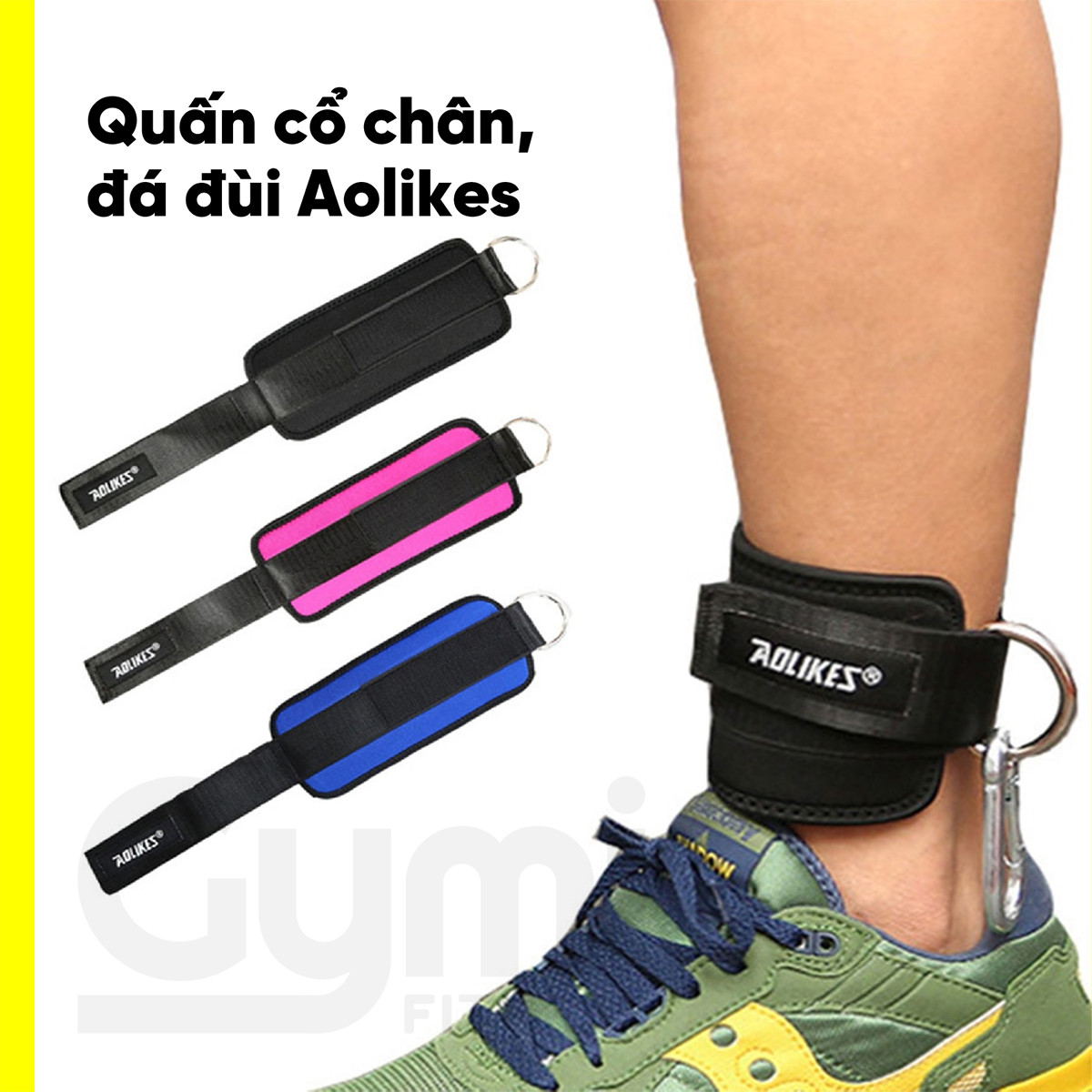 [HCM]Quấn Cổ Chân Aolikes A-7129 | Đá Đùi Tập Mông Chính Hãng Cao Cấp