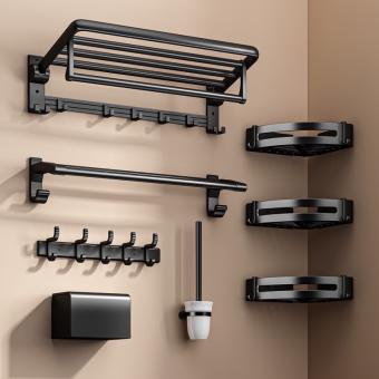 Kệ phòng tắm Giá treo khăn tắm Kệ treo nhà vệ sinh Treo tường Không cần lắp đặt khoan